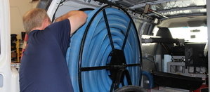 Water Damage Maple Plain Technician prepping suction hoses
